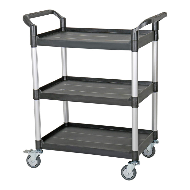 STIER Servierwagen Etagenwagen Schiebewagen schwarz Schiebegriffe diverse Größen