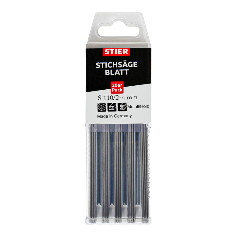 STIER jigsaw blade ST3156-F metal composite panels 20 pieces cutting length 75 mm