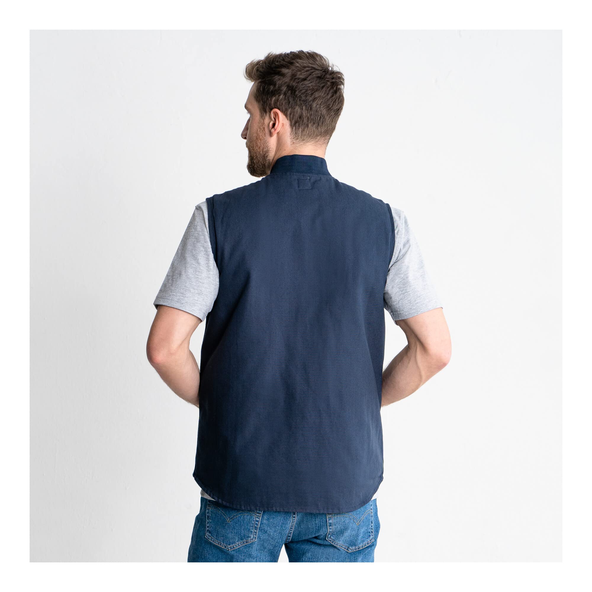 STIER Heavy Work Vest Padded bci cotton S Navy