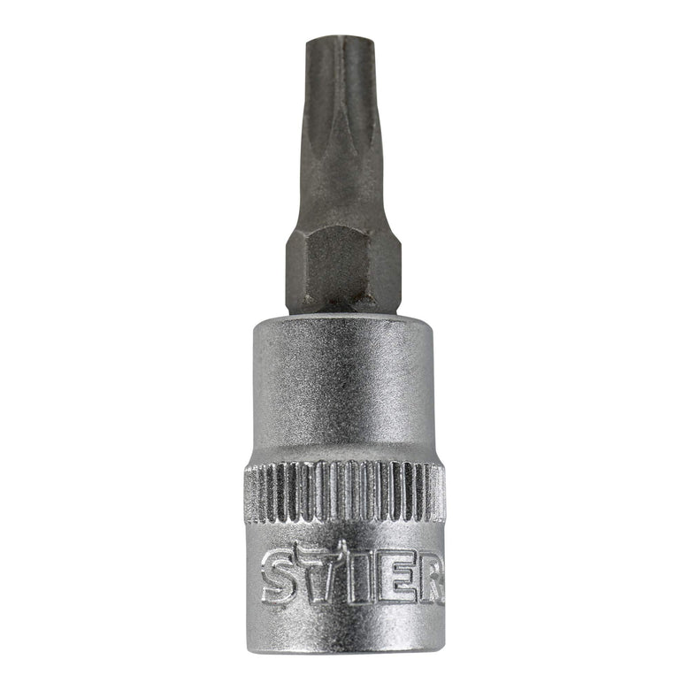 STIER Torx-Bit-Steckschlüsseleinsatz 1/4" mit Bohrung Torx 8-30 Dreher Einsatz