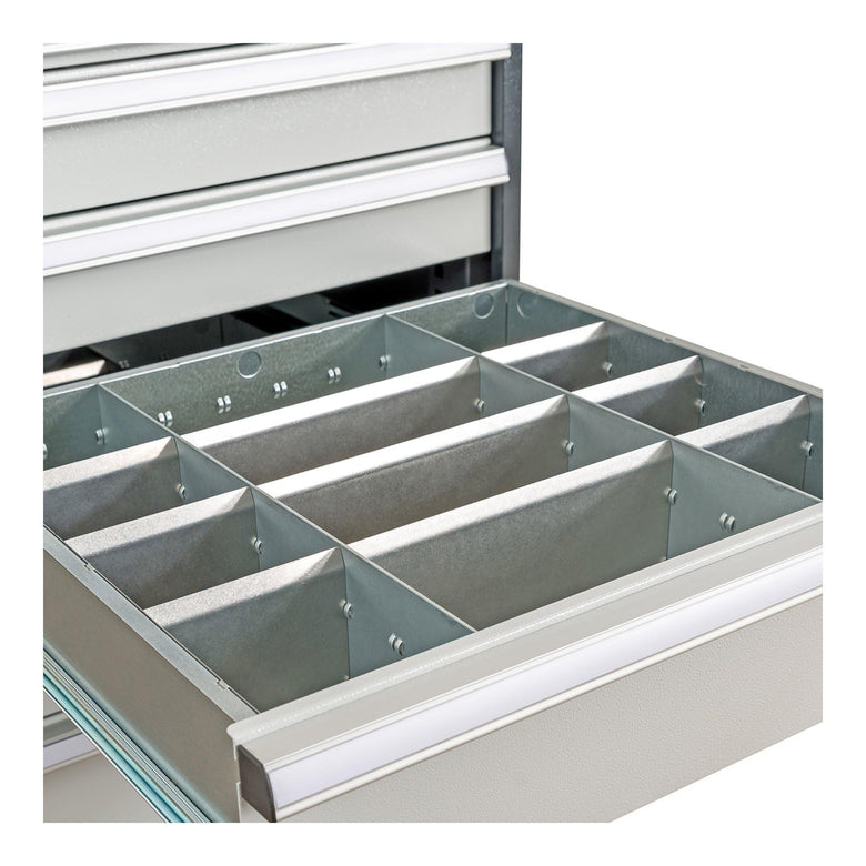 STIER Schubladeneinteilung Metalleinteilung BLH 75 mm Innenmaß 500x450 mm 12