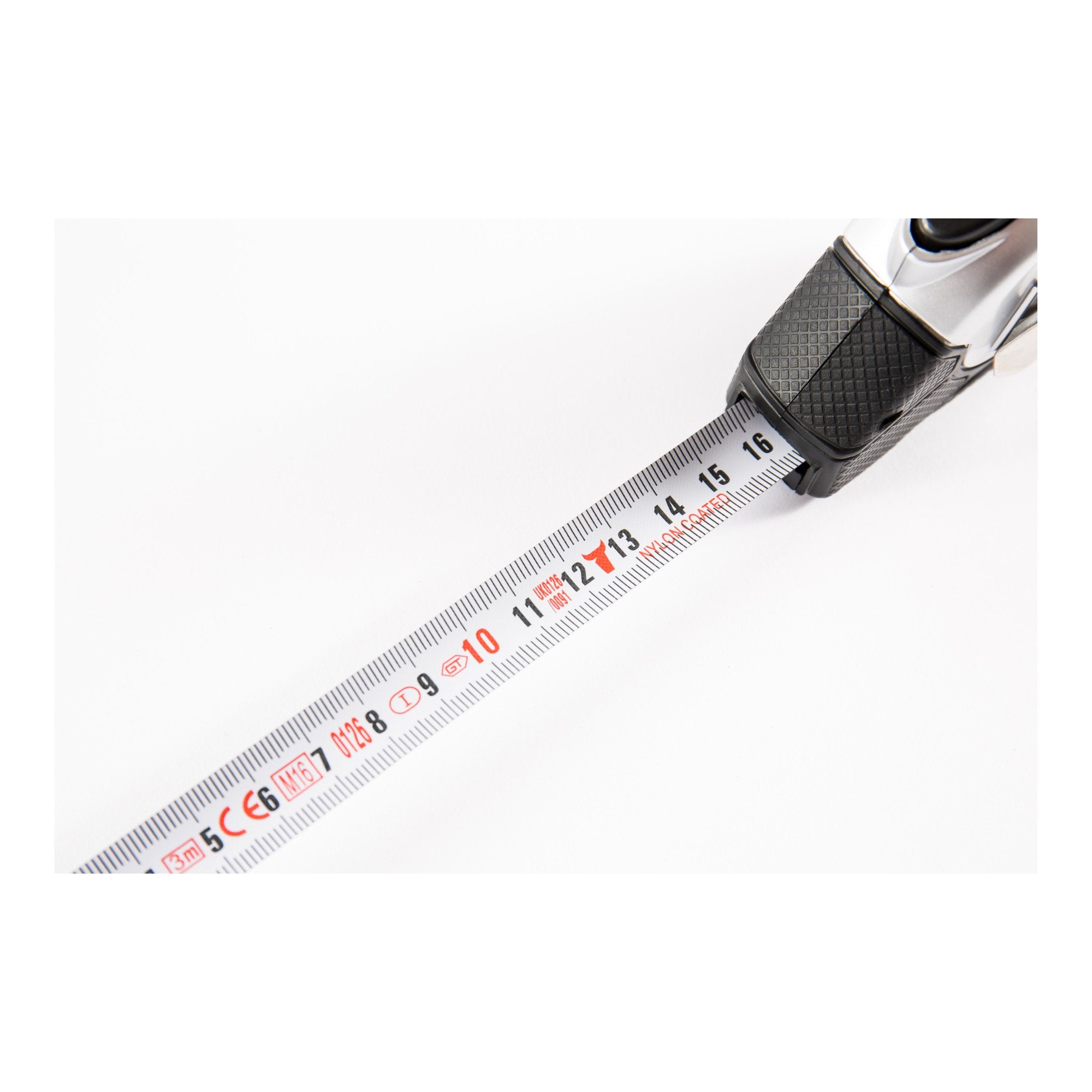 STIER Taschenbandmaß Länge 3 bis 8 m Gürtelclip Maßband Self-Lock-Buttons