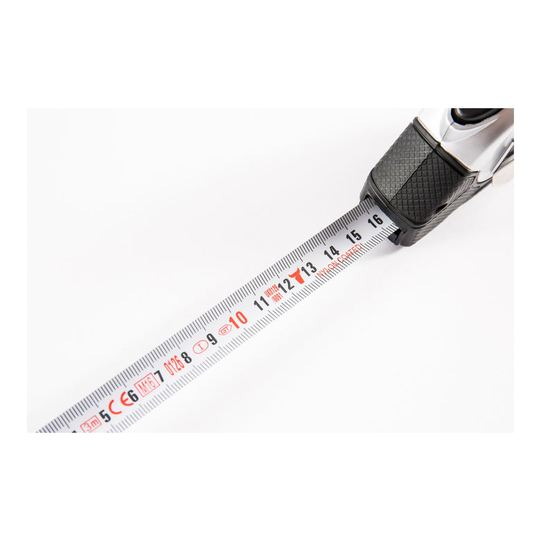 STIER Taschenbandmaß Länge 3 bis 8 m Gürtelclip Maßband Self-Lock-Buttons