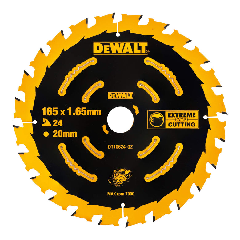DEWALT Kreissägeblatt Akku 165/20 mm 24WZ DT10624-QZ