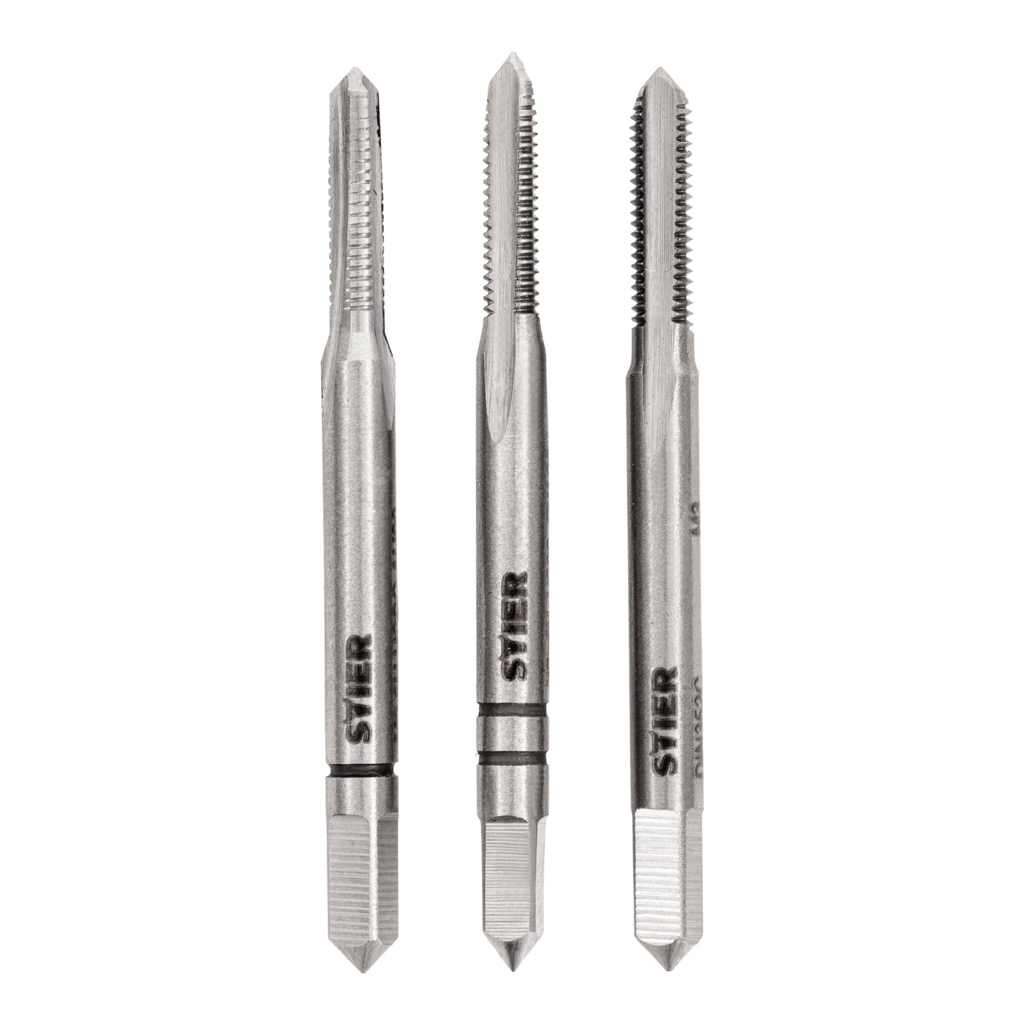 STIER Handgewindebohrer Satz 3-teilig Vor- Mittel- und Fertigschneider