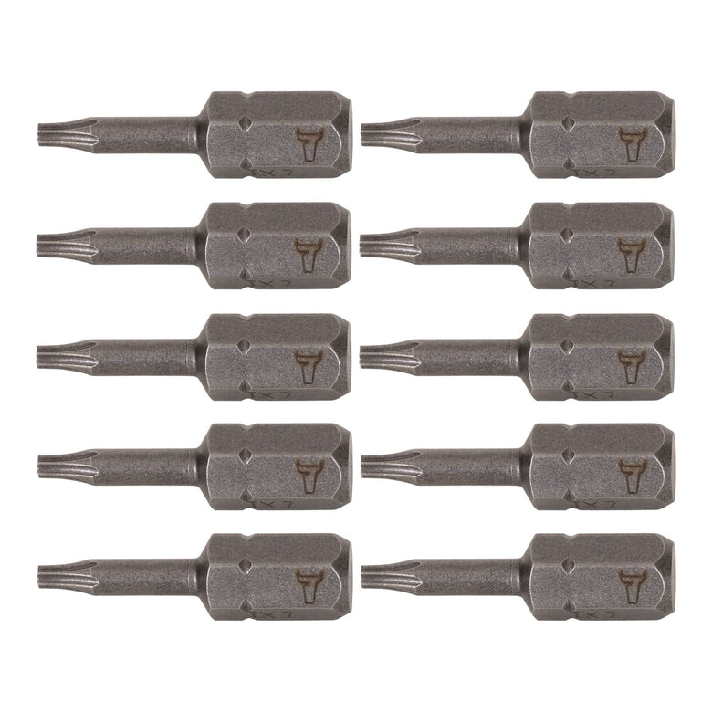 STIER Torx® bit TX 7 and TX 8 form C 6.3 length 25 mm 10-pack 10 pieces