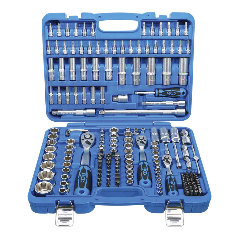 BGS Steckschlüssel-Satz Wellenprofil Antrieb 6,3 mm / 10 mm / 12,5 mm 192-tlg.