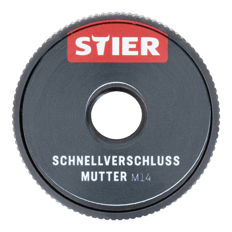 STIER quick-release nut M14 for angle grinders up to 230mm diameter