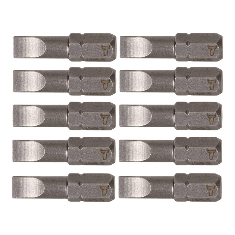 STIER Schlitz-Bit Form C 6,3 Länge 25mm 10er Pack 10 Stk diverse Größen Bit Satz