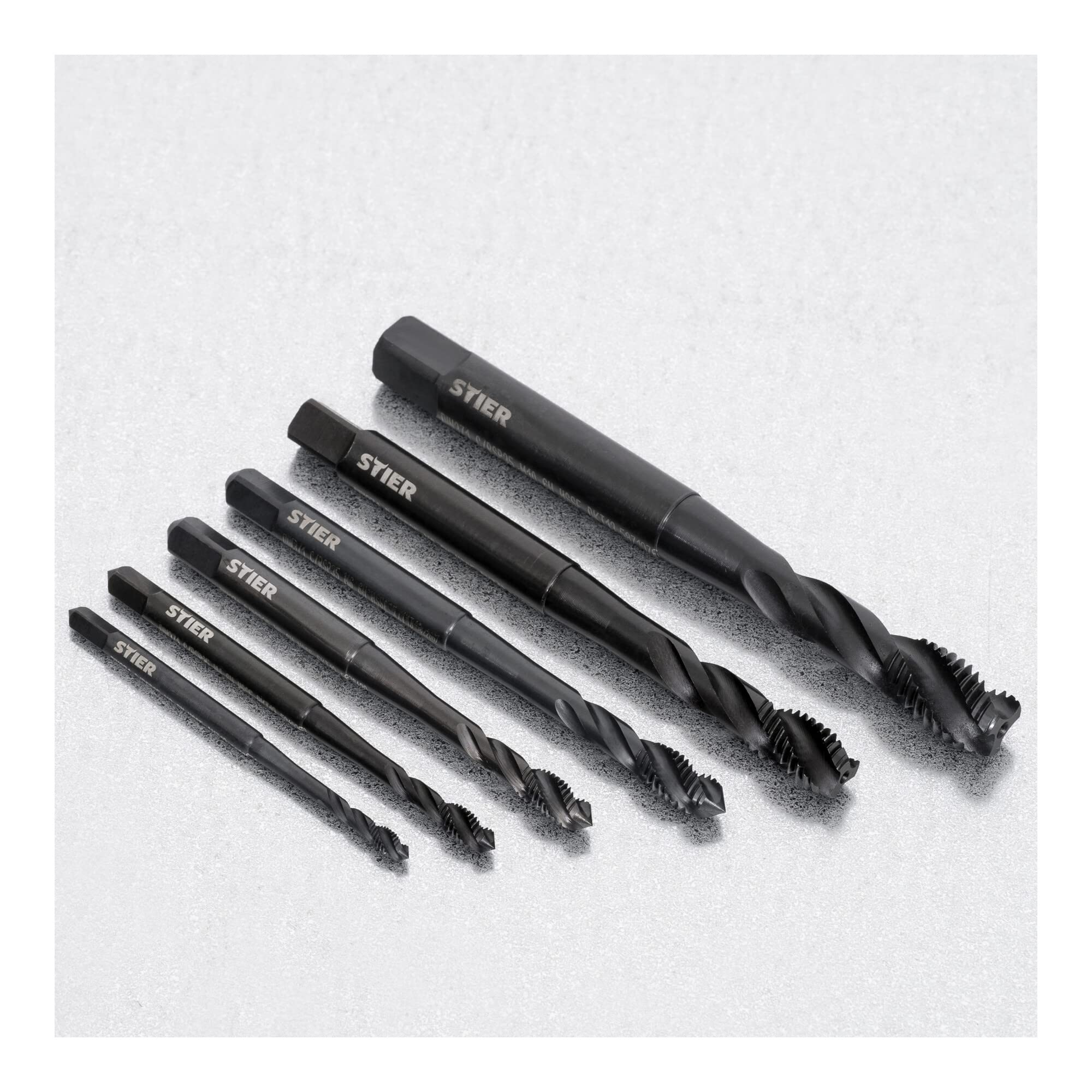 STIER Maschinengewindebohrer M8 Vaporisiert DIN 371 Form C/RSP35° HSSE