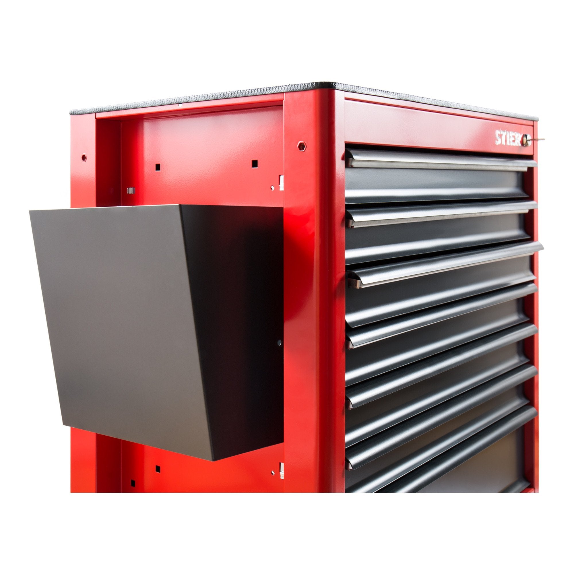 STIER Papierkorb für den STIER Werkstattwagen leer Farbe Anthrazit Müllkorb