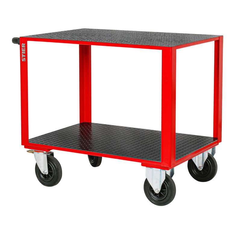STIER assembly trolley with 2 rubber-coated loading areas