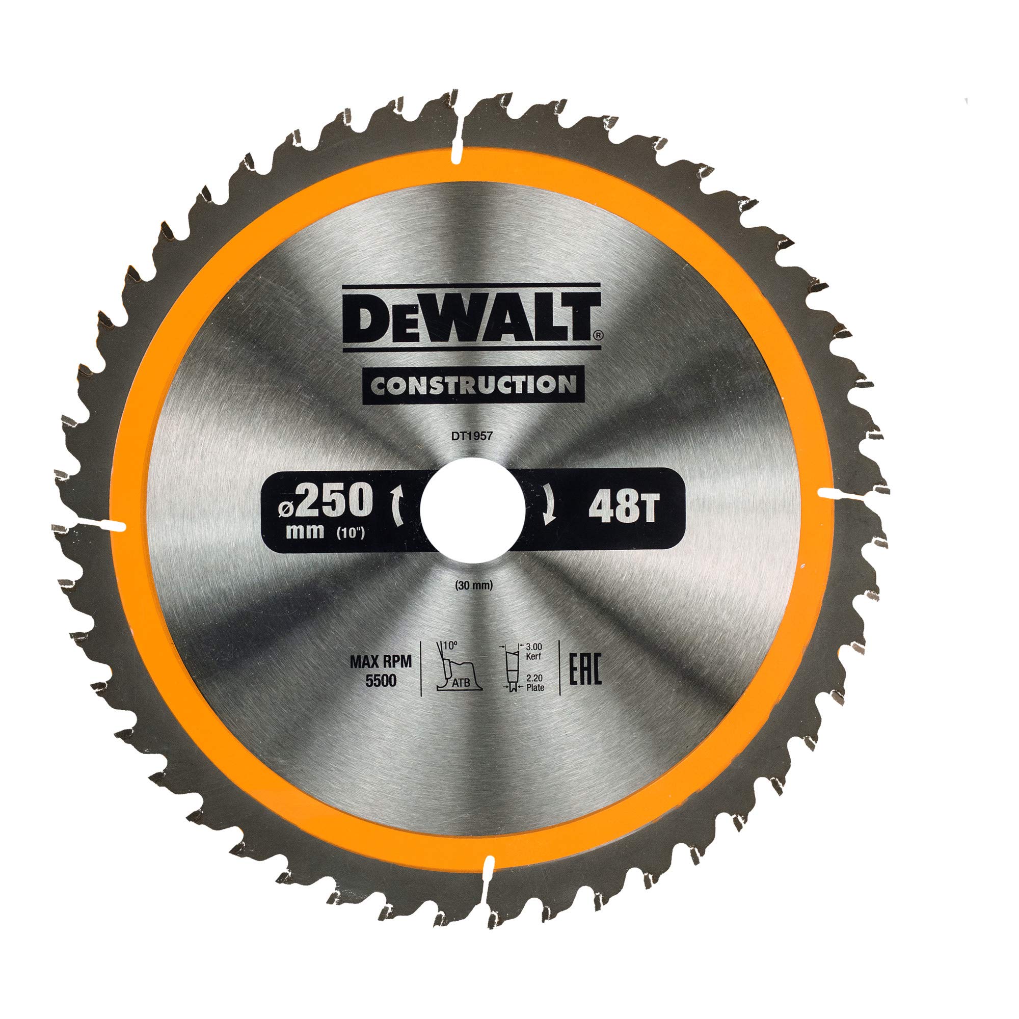 DEWALT Kreissägeblatt stationär 250/30 mm 48WZ DT1957-QZ