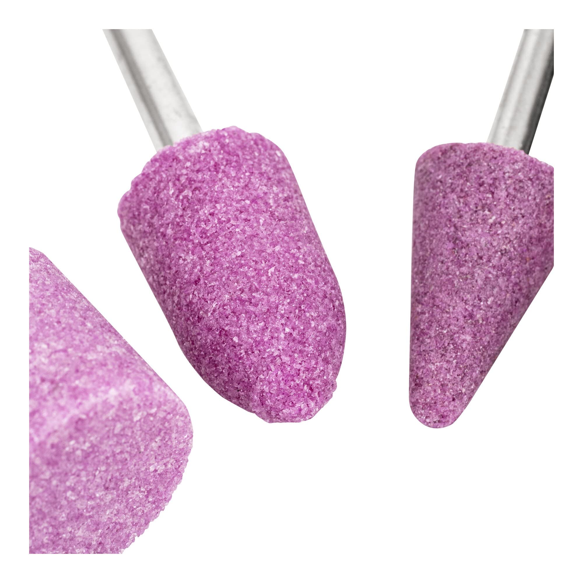 STIER Schleifstifte-Satz 5-teilig Edelkorund 6 mm für Metalle Stahl und