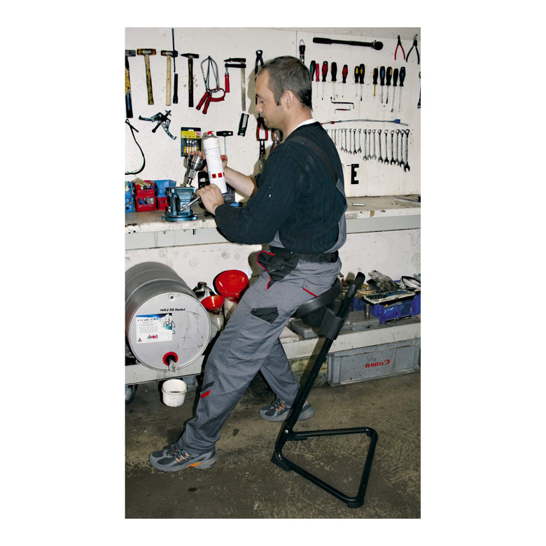 STIER standing aid with steel frame grey seat height 600-850 mm PU seat