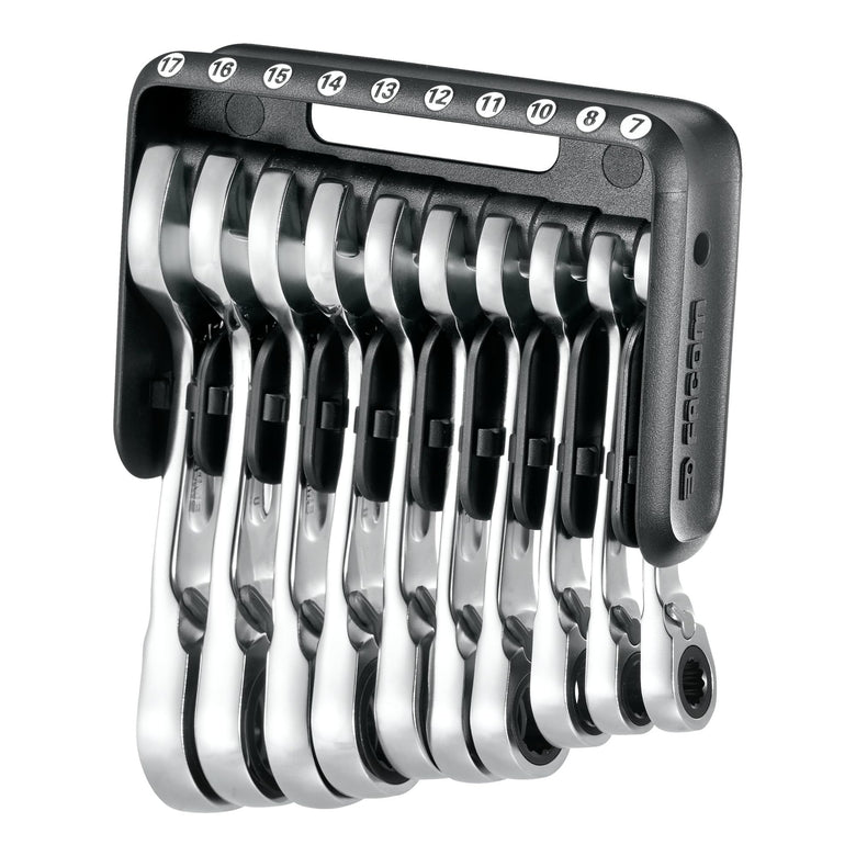 Facom Knarren-Ring-Maulschlüssel-Set 10-tlg