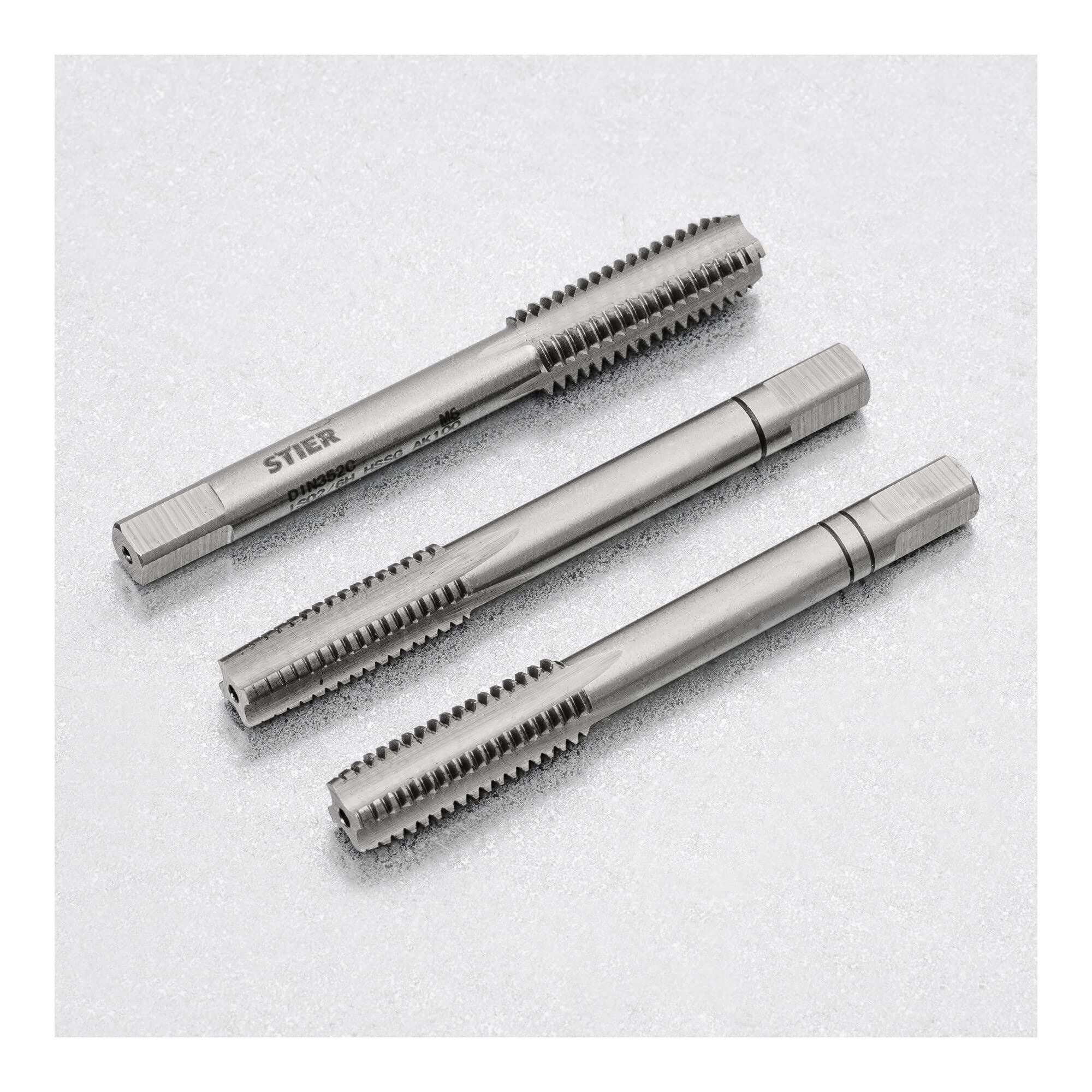 STIER Handgewindebohrer Satz 3-teilig Vor- Mittel- und Fertigschneider