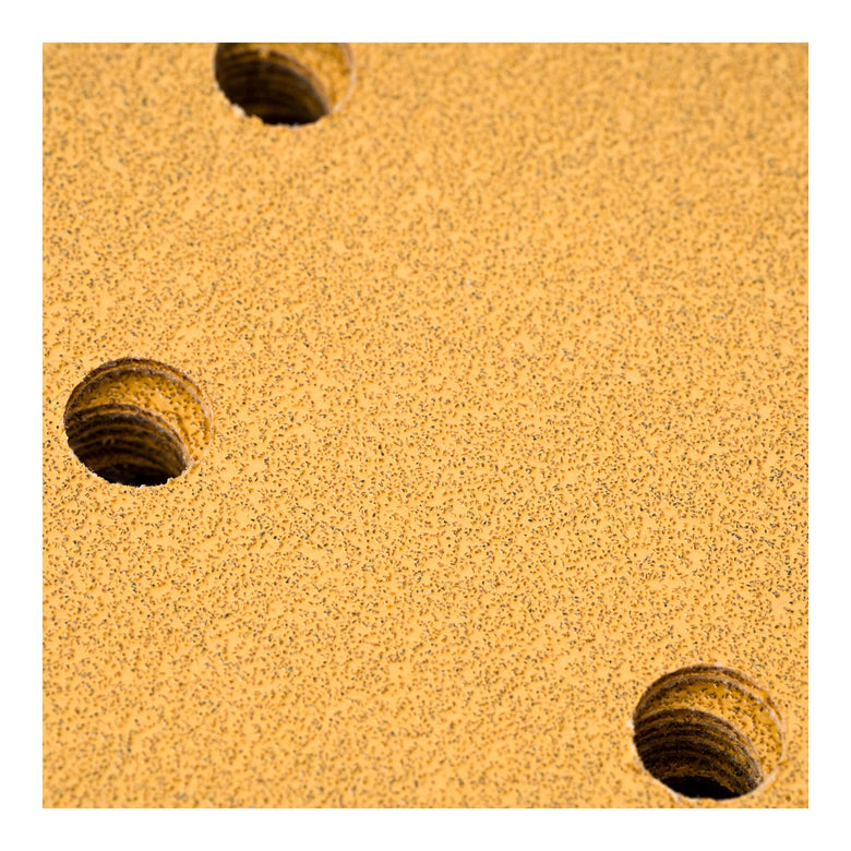 STIER Universal Delta Sanding Sheets | 100 x 150 | P60 | 50 pcs. | 7-hole | Corundum | Latex-containing, sturdy D-paper