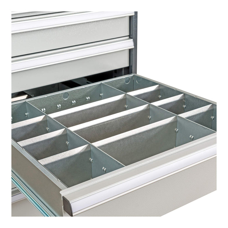 STIER Schubladeneinteilung Metalleinteilung BLH 100/125 mm Innenmaß 600x450 mm