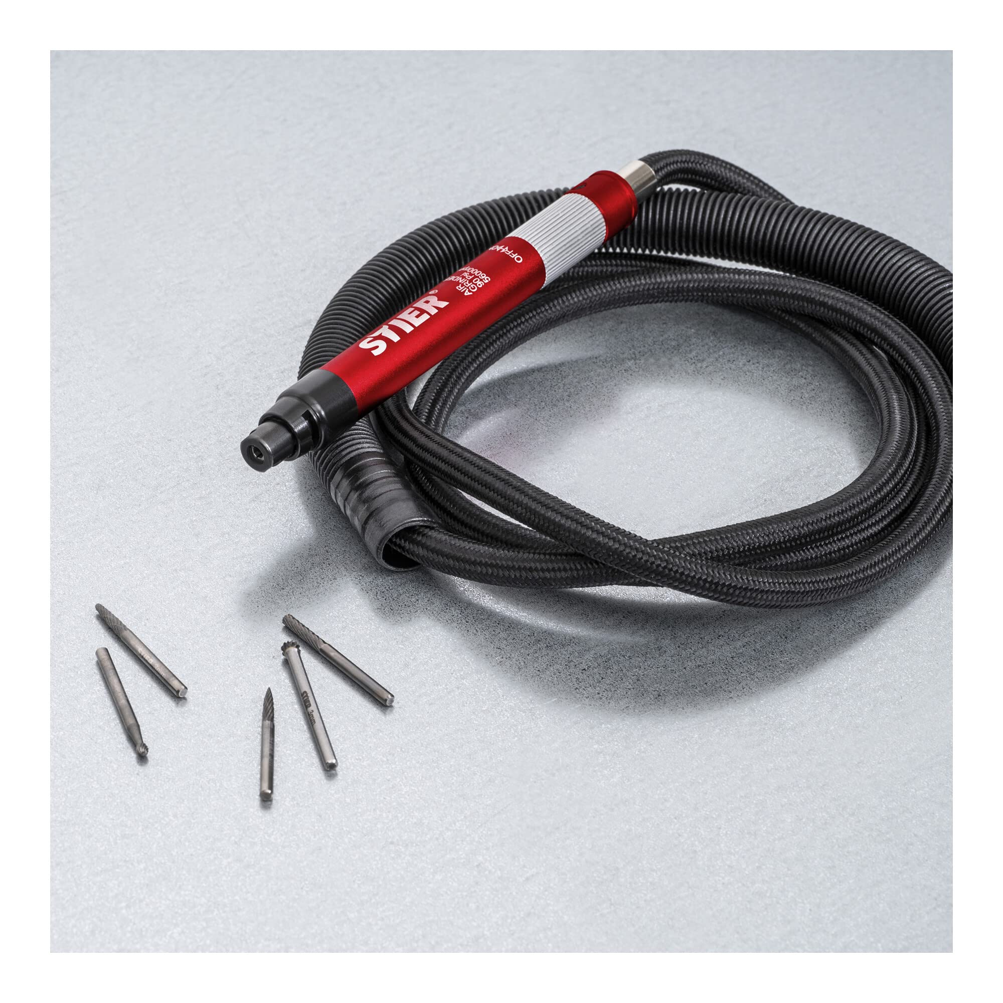 STIER Mikro-Stabschleifer MSS-56 Länge 140 mm leichtes Gewicht 100g 56.000 U/min