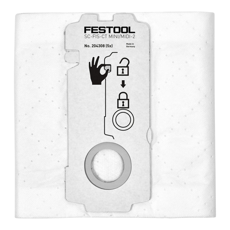 Festool SELFCLEAN Filtersack SC-FIS-CT MINI/MIDI-2/5/CT15 5 Stk