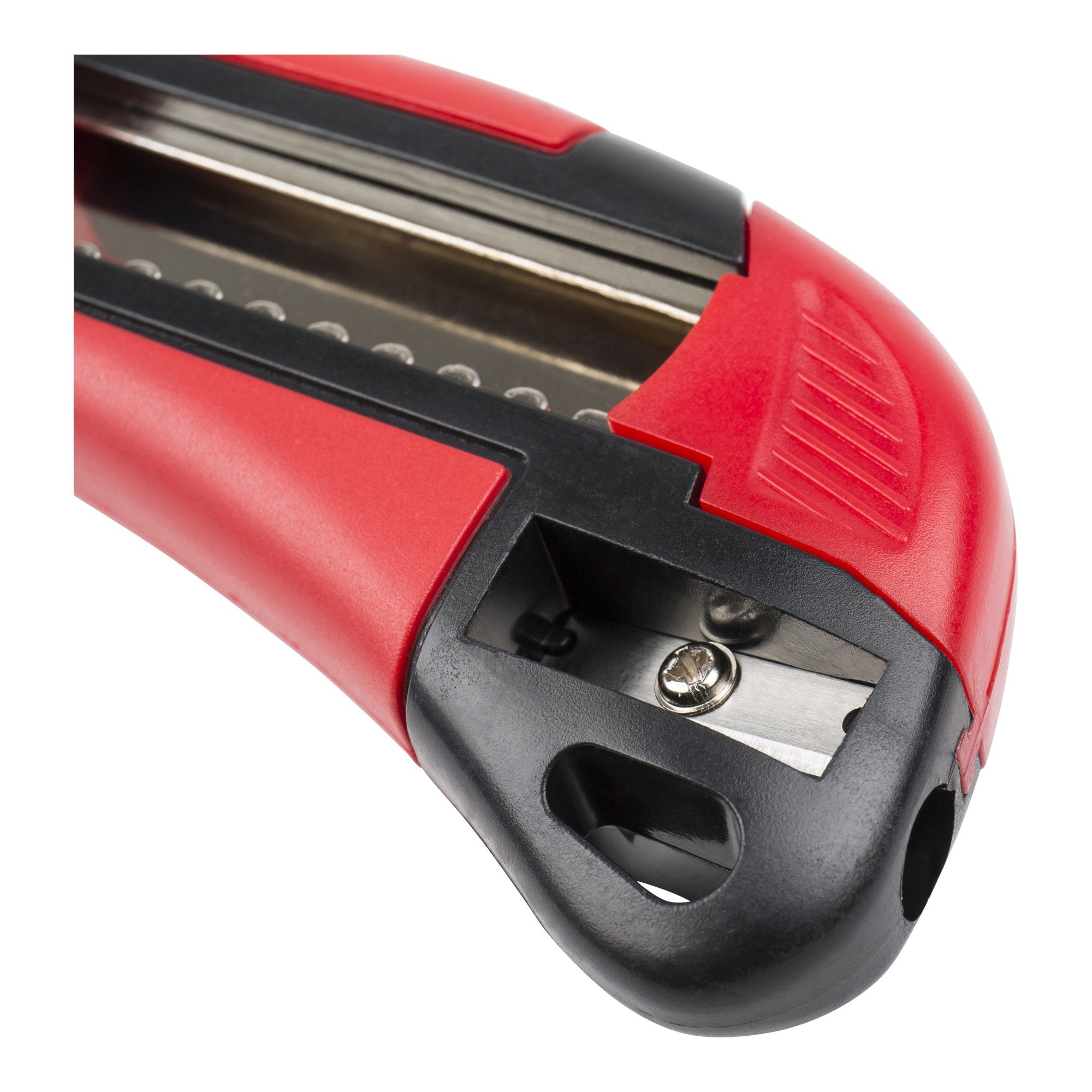 STIER cutter knife 18mm wide with pencil sharpener for cutting cardboard