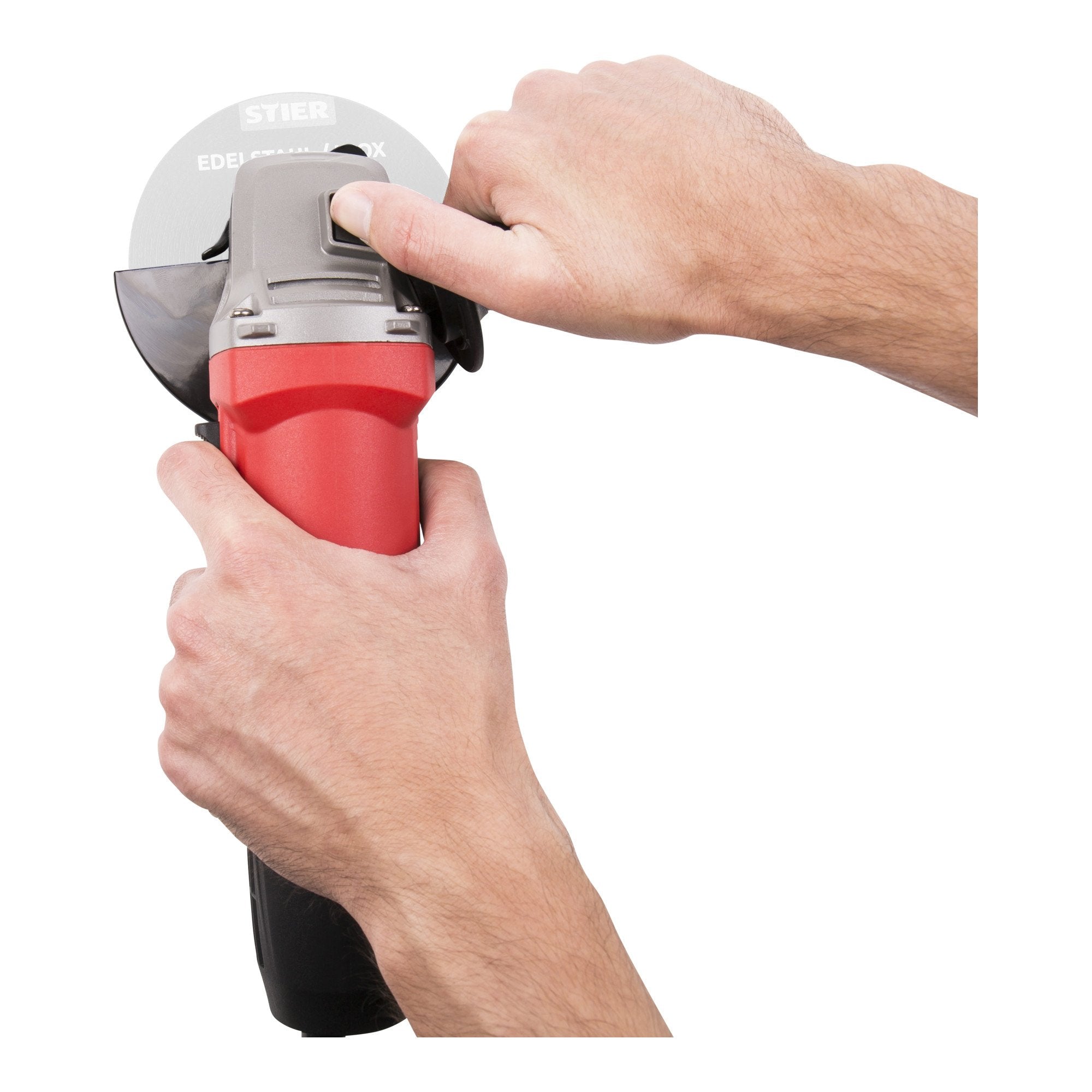 STIER angle grinder AG125CD high-performance cutting grinder 850 W