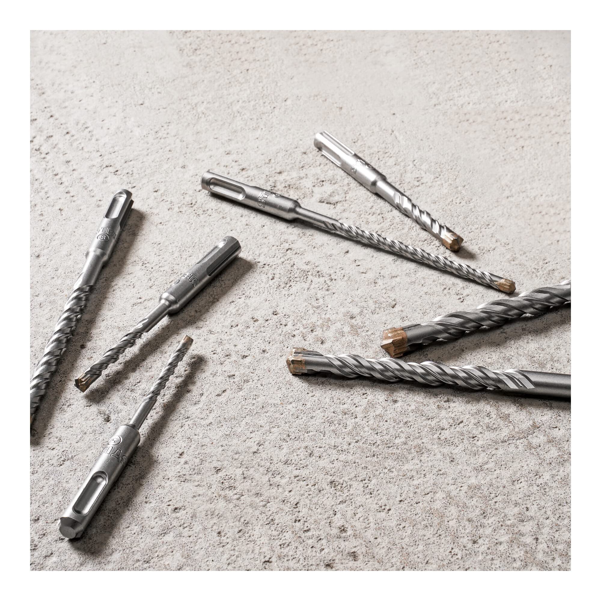 STIER Hammerbohrer Set Premium SDS-plus 7-teilig rechtsschneidend alle gängigen