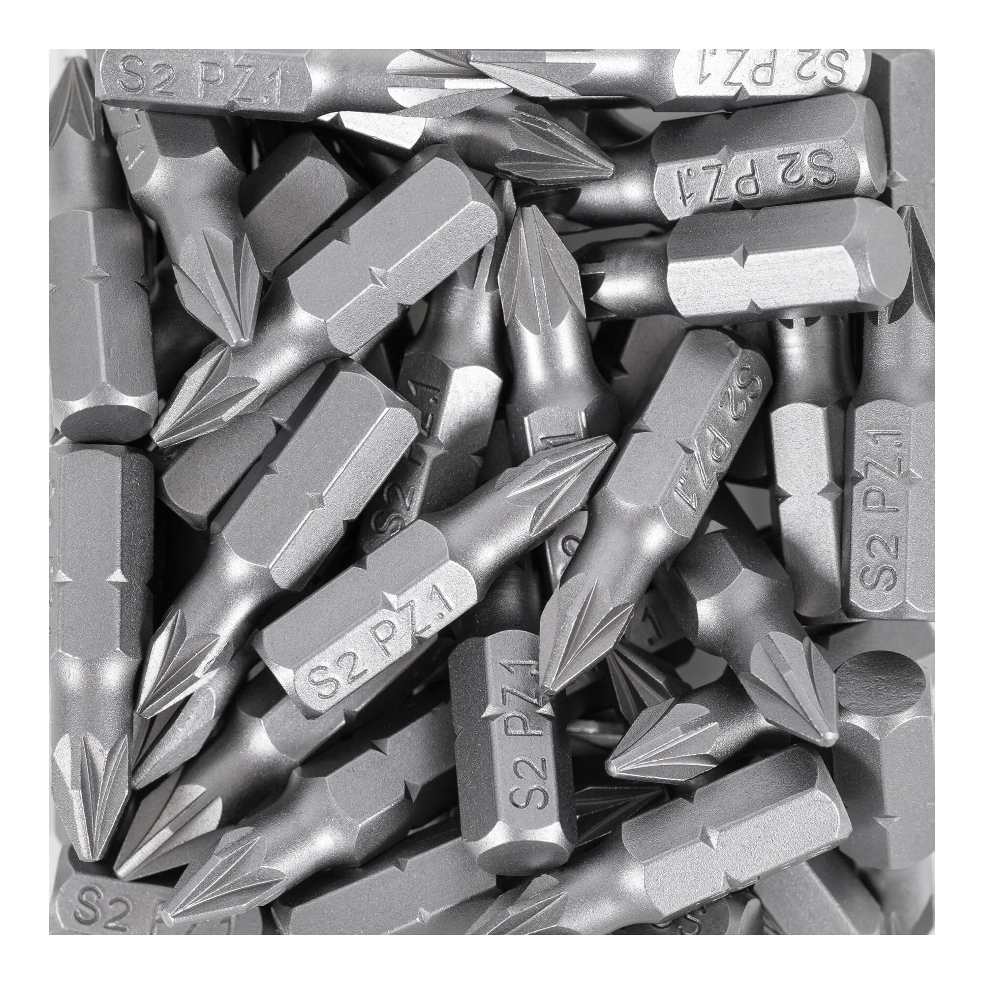STIER Pozidriv bit bulk pack PZ1 | PZ2 50 pcs bit set
