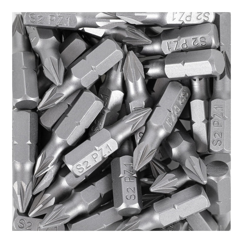STIER Pozidriv bit bulk pack PZ1 | PZ2 50 pcs bit set