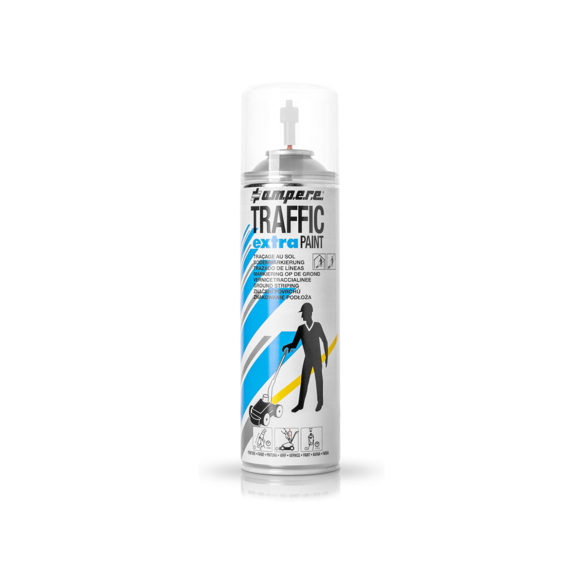 AMPERE TRAFFIC PAINT Bodenmarkierspray Traffic Extra 500ml weiß 12 Stk