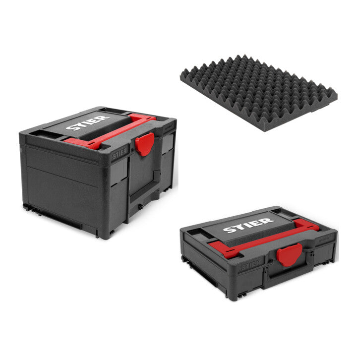 Set STIER Systainer³ I + III Black Edition +Deckelpolster für T-Loc/Classic