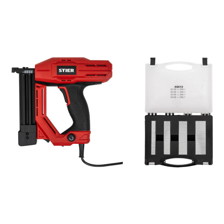 Set STIER Elektro-Kombi-Tacker TK-18 230 V + Heftklammern Typ 90 16 -40 mm