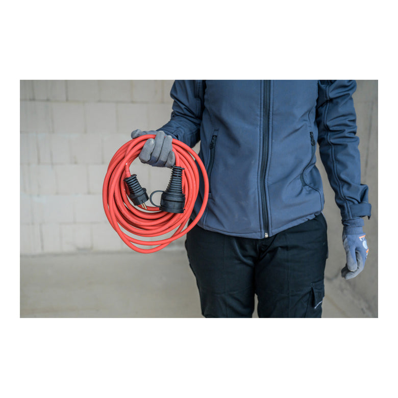 Baustellen-Verlängerungskabel IP44 10m rot H07RN-F 3G1,5