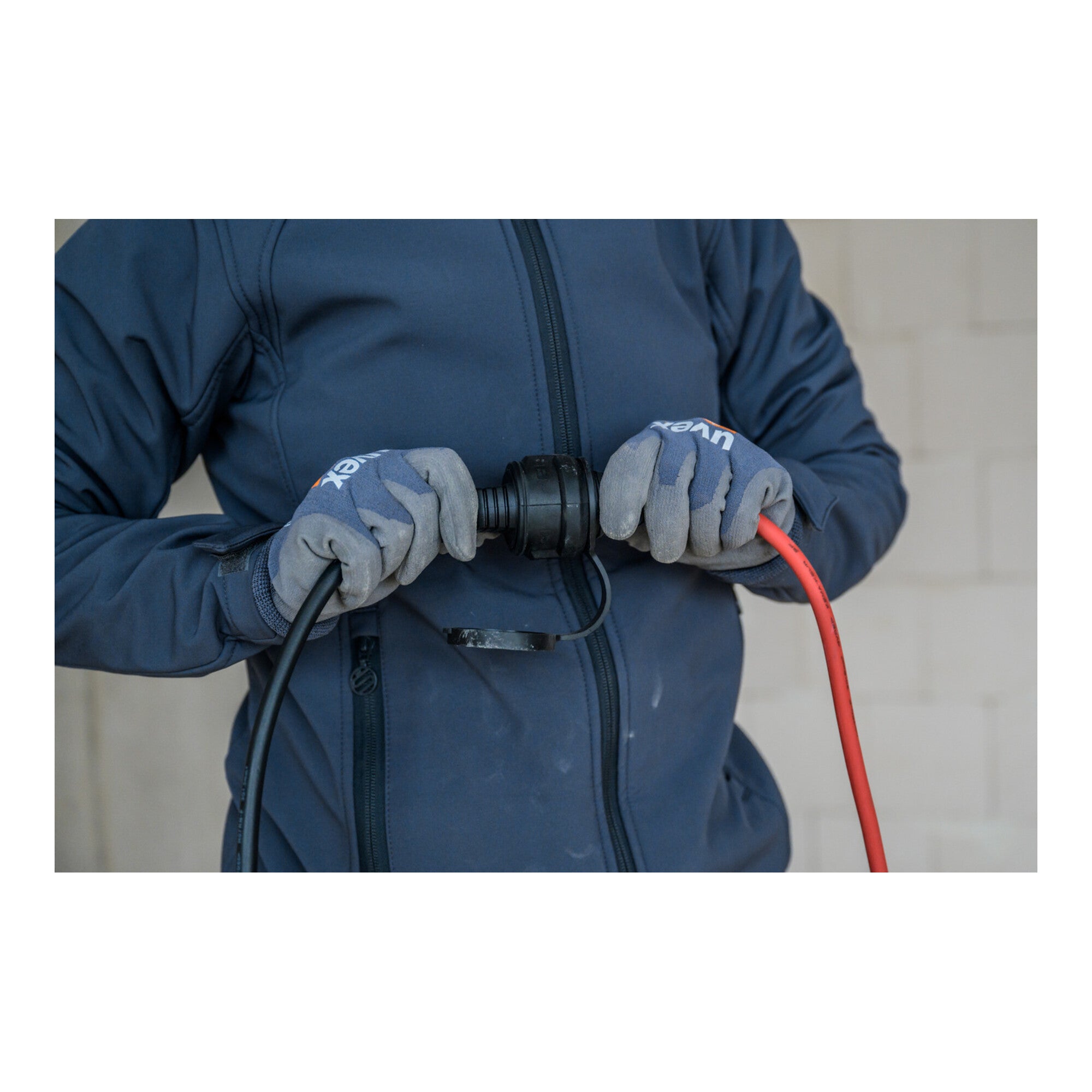 Baustellen-Verlängerungskabel IP44 25m rot H07RN-F 3G1,5