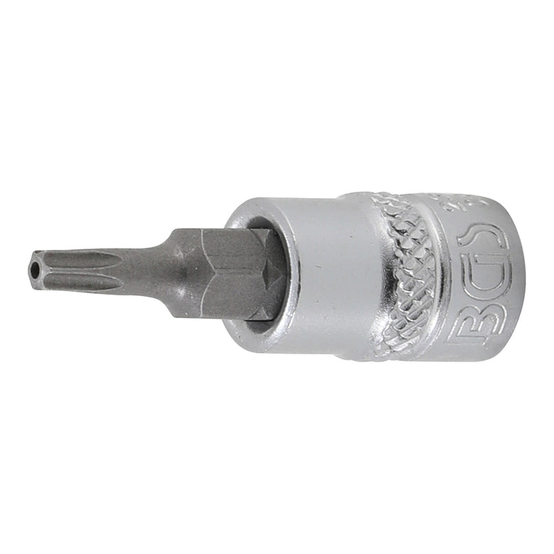 BGS Bit-Einsatz Antrieb Innenvierkant 6,3 mm (1/4") T-Profil (für Torx) mit