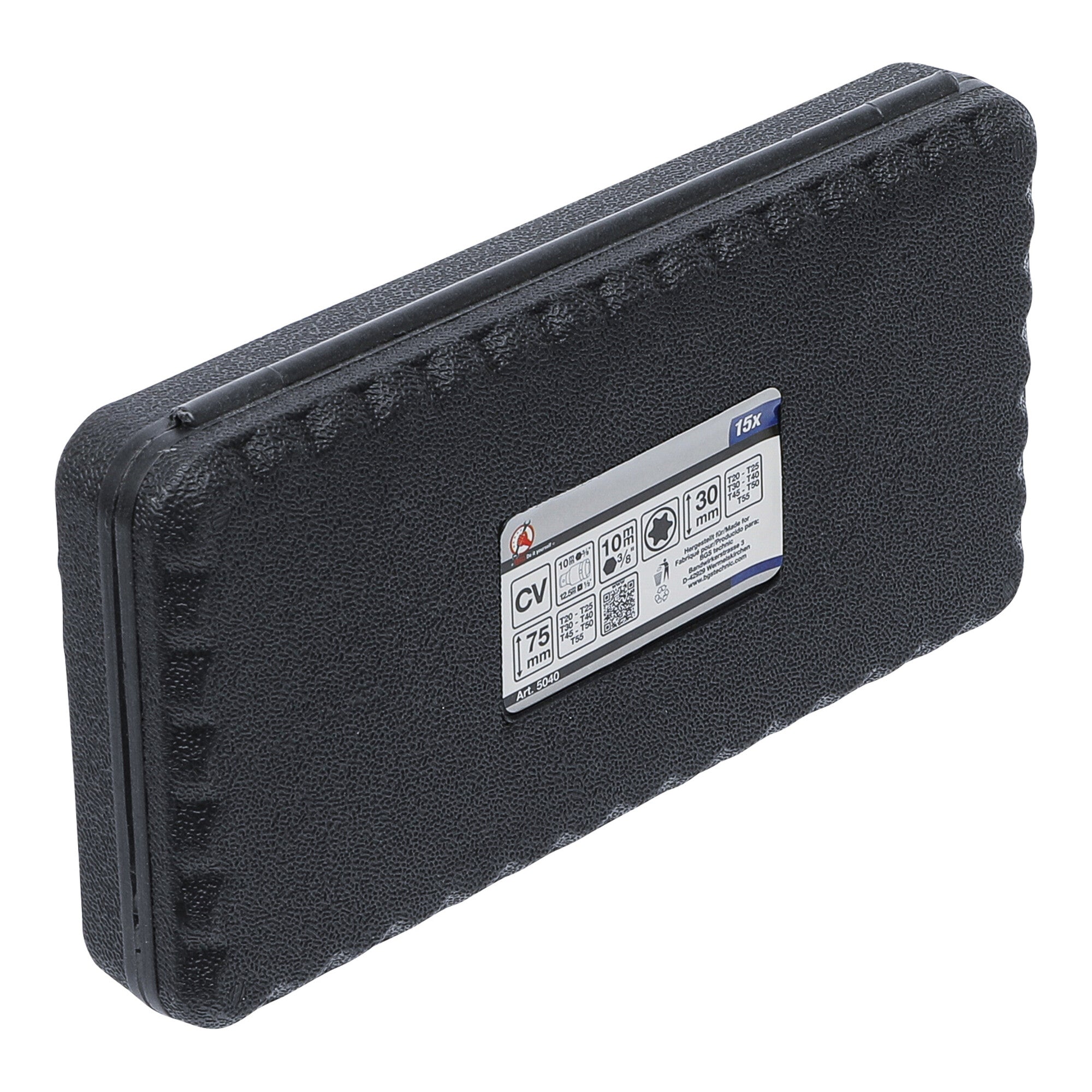 BGS Do it yourself Bit-Satz Antrieb Außensechskant 10 mm T-Profil (für Torx)