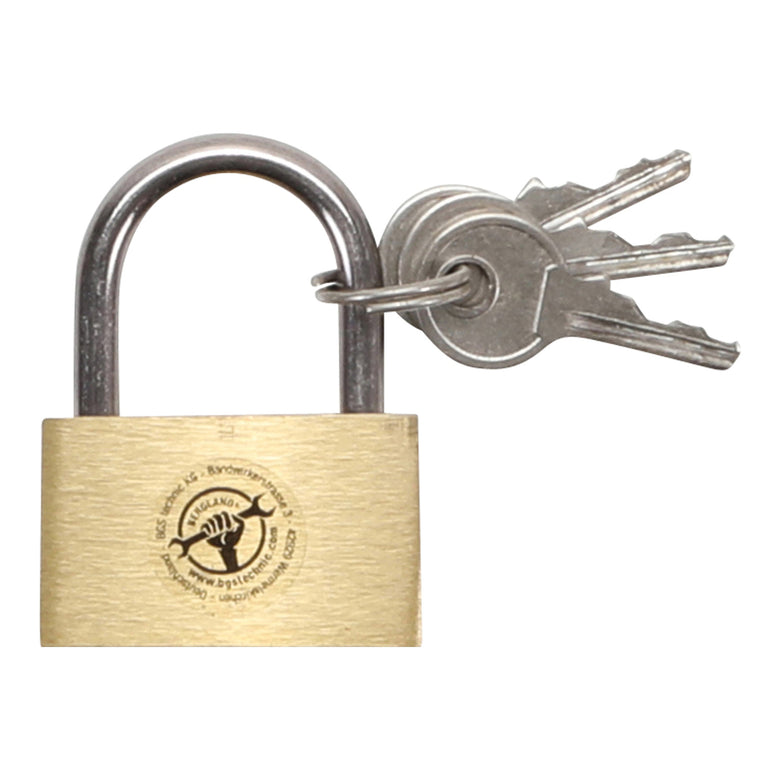 BGS Do it yourself Messing-Vorhängeschloss 30 mm