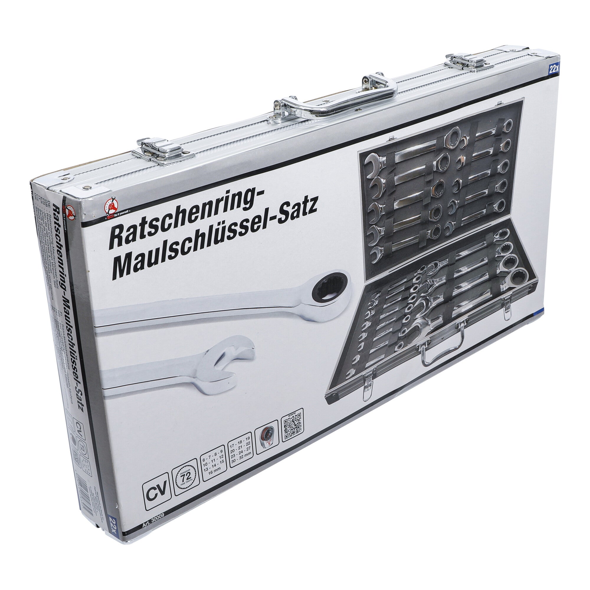 BGS Do it yourself Ratschenring-Maulschlüssel-Satz SW 6 - 32 mm 22-tlg.
