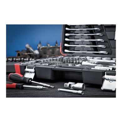 BGS Do it yourself Steckschlüssel-Satz Antrieb 6,3 mm / 10 mm / 12,5 mm 216-tlg.