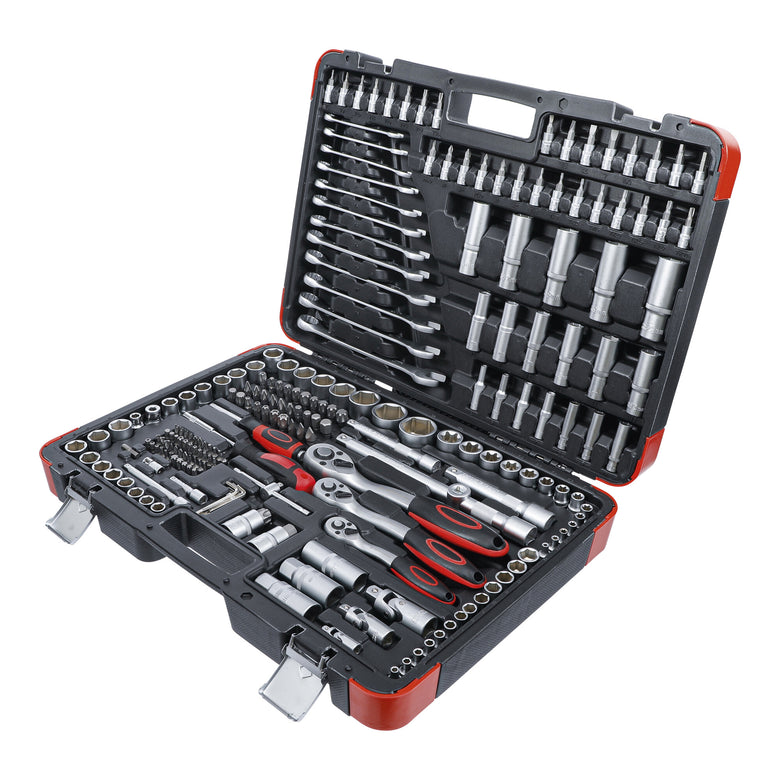 BGS Do it yourself Steckschlüssel-Satz Antrieb 6,3 mm / 10 mm / 12,5 mm 216-tlg.