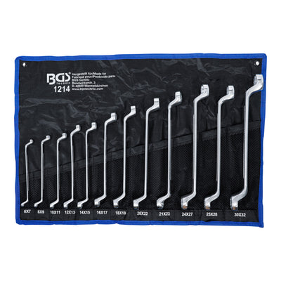 BGS Doppel-Ringschlüssel-Satz gekröpft SW 6 x 7 - 30 x 32 mm 12-tlg.