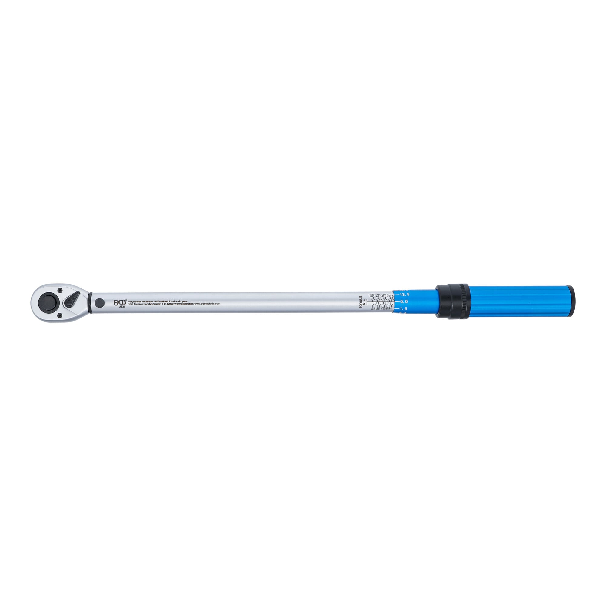 BGS Drehmomentschlüssel 2829, Abtrieb Außenvierkant 12,5 mm (1/2"), 60 - 330 Nm