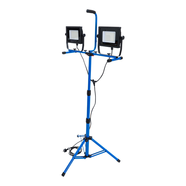 BGS Duo-SMD-LED-Arbeits-Strahler mit Stativ 2 x 70 W