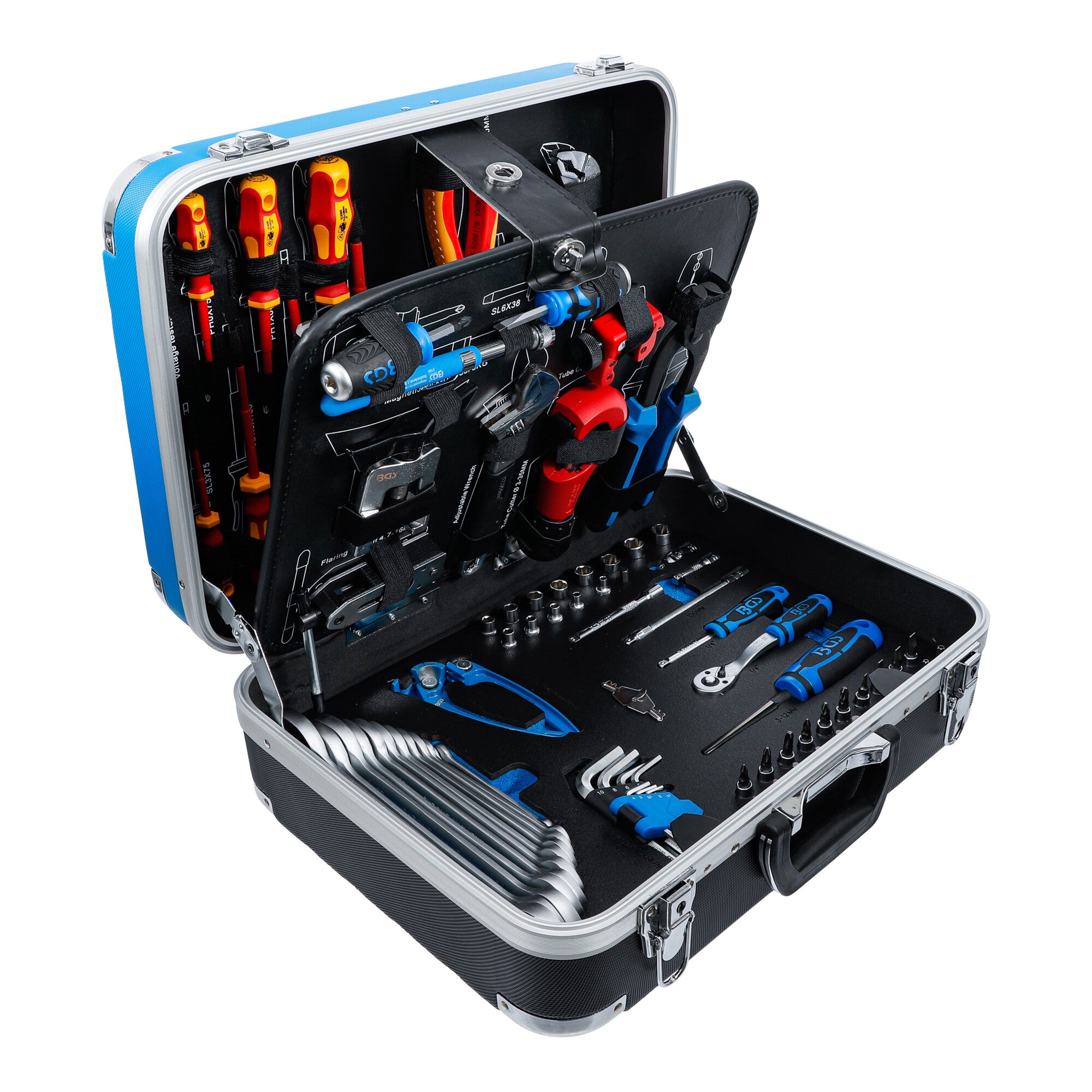 BGS Kälte-/Klima-Werkzeugkoffer 15504, 86-tlg.