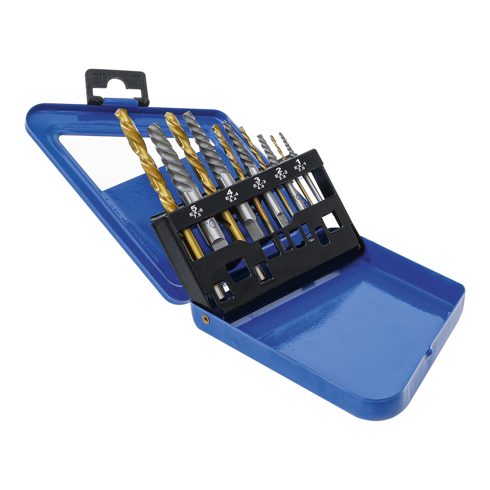 BGS Schraubenausdreher- und Linksbohrer-Satz HSS titan-nitriert 2 - 7,5 mm