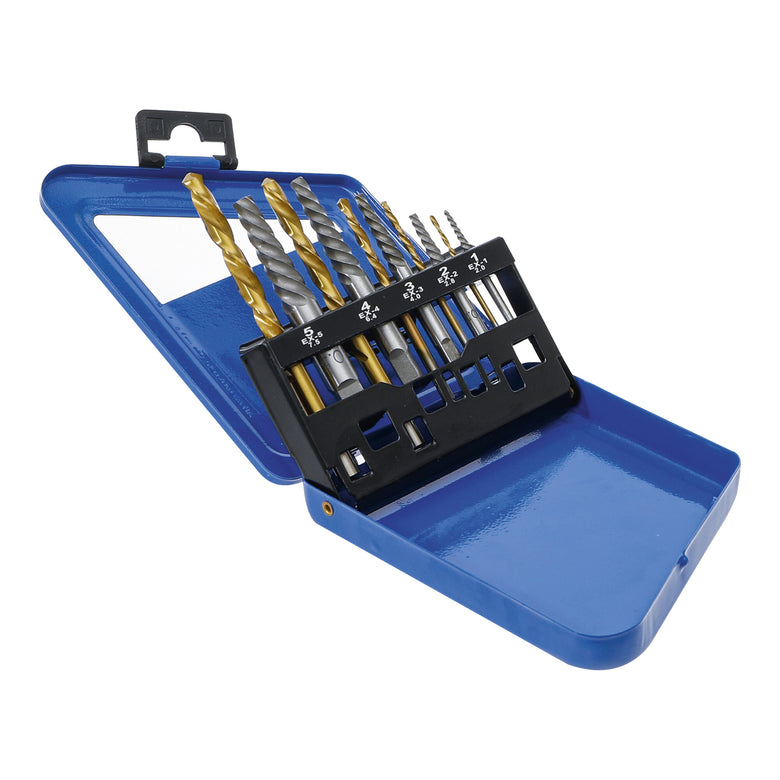 BGS Schraubenausdreher- und Linksbohrer-Satz HSS titan-nitriert 2 - 7,5 mm