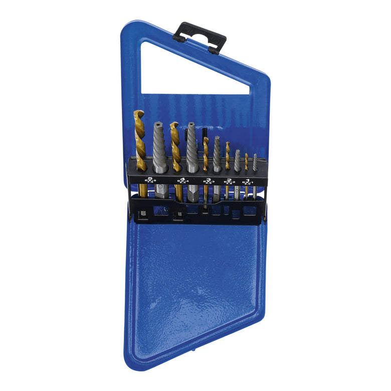 BGS Schraubenausdreher- und Linksbohrer-Satz HSS titan-nitriert 2 - 7,5 mm