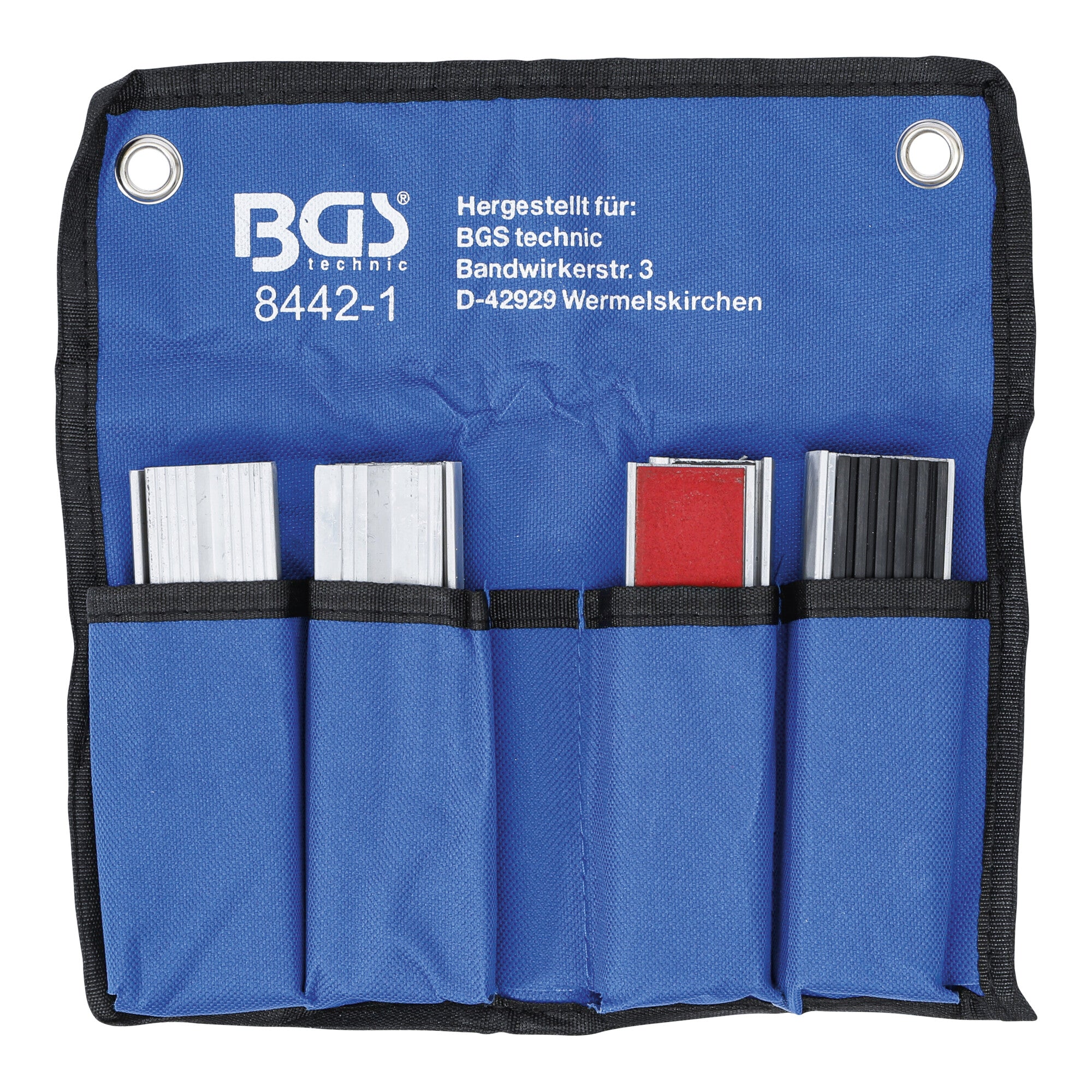 BGS Schraubstock-Schutzbacken-Satz Aluminium 125 mm 8 teilig