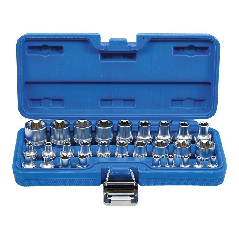 BGS Steckschlüssel-Einsatz-Satz E-Profil Antrieb Innenvierkant 6,3 mm (1/4") /